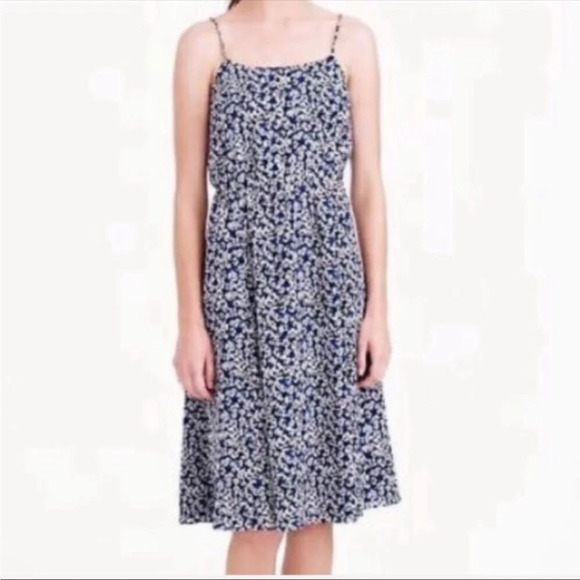 J.CREW BLUE FLORAL SUNDRESS - Picture 1 of 8